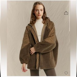 Nap Olive Hoodie Patch Jacket